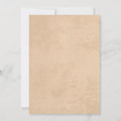 Invitation Deuxième Rodéo Western Cowboy 2e anniversaire (Dos)