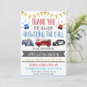 Invitation d'événement Appréciation du premier rép (Debout devant)