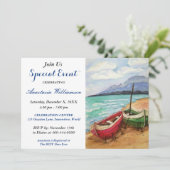 INVITATION D'ÉVÉNEMENT BATEAUX ET BEACH PARTY (Debout devant)