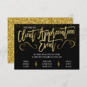 Invitation d'événement d'appréciation du client (Devant / Derrière)