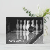 Invitation d'événement de bowling (Debout devant)