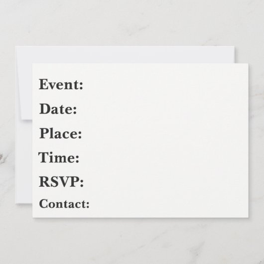 Invitation d'événement de bowling (Dos)