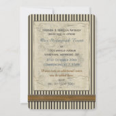 Invitation d'événement de dirigeable de Steampunk (Dos)