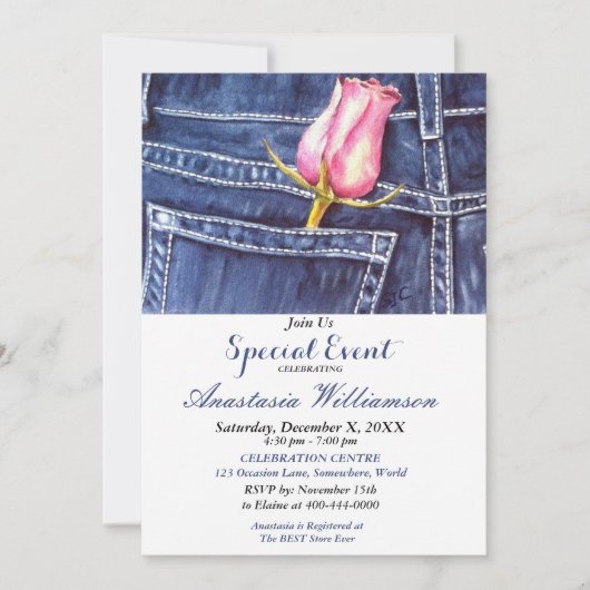 INVITATION D'ÉVÉNEMENT DE FÊTE (Devant)