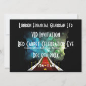 invitation d'événement de la cravate noire VIP de (Dos)