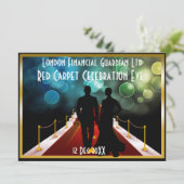 invitation d'événement de la cravate noire VIP de (Debout devant)