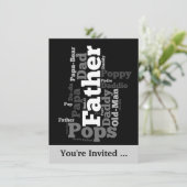 Invitation d'événement Fête des pères (Debout devant)