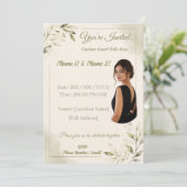 Invitation d'événement modifiable | Modèle de phot (Debout devant)