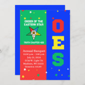 Invitation d'événement OES (Devant / Derrière)