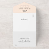 Invitation d'événement pliable triple pour RSVP Fl (Dehors)