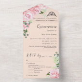 Invitation d'événement pliable triple pour RSVP Fl (À l'intérieur)