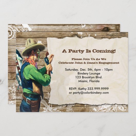 Invitation d'événement Recherchée de 7 x 5 pouces (Devant / Derrière)