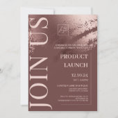 Invitation d'événement spécial affaires de bronze  (Devant)