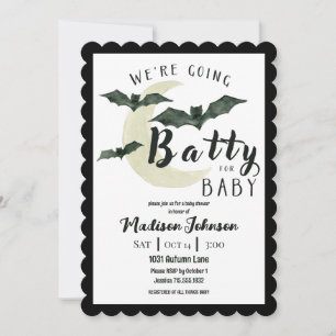 Invitation Devenir Fou Pour Bébé Chute Octobre Fête Prénatale