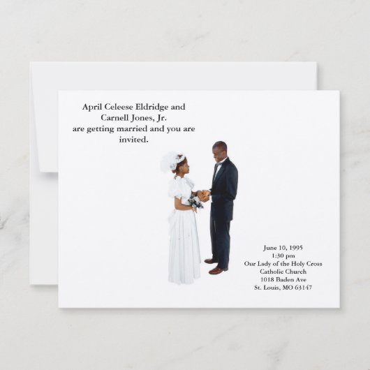 Invitation Devenir mari et femme (Devant)