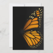 Invitation Devenir Papillon Monarque Mariposa Sweet 16 (Dos)