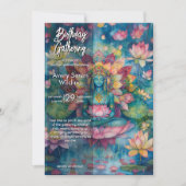 Invitation Devenir silencieux | Conception Fleur de Lotus (Devant)