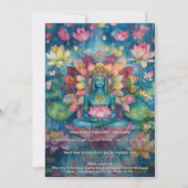 Invitation Devenir silencieux | Conception Fleur de Lotus (Dos)