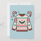 Invitation Devenons moches cette fête de Noël à la crème (Dos)