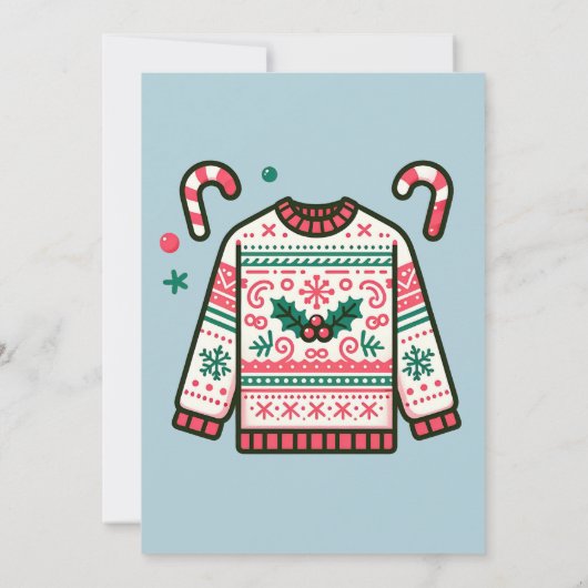 Invitation Devenons moches cette fête de Noël à la crème (Dos)