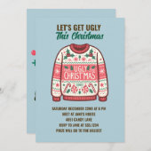 Invitation Devenons moches cette fête de Noël à la crème (Devant / Derrière)