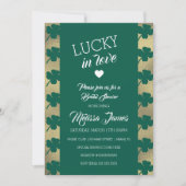 Invitation Déversoir de mariage chanceux de la Saint-Patrick  (Devant)