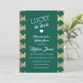 Invitation Déversoir de mariage chanceux de la Saint-Patrick  (Debout devant)