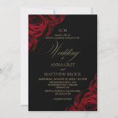 Invitation Devine Elegant Rose⎮Tout en Un Mariage (Devant)