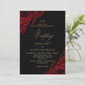 Invitation Devine Elegant Rose⎮Tout en Un Mariage (Debout devant)