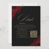 Invitation Devine Elegant Rose⎮Tout en Un Mariage (Dos)