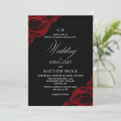 Invitation Devine Elegant Rose⎮Tout en Un Mariage (Debout devant)