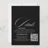 Invitation Devine Elegant Rose⎮Tout en Un Mariage (Dos)