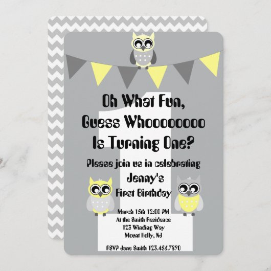 Invitation Devine qui est un ? (Devant / Derrière)