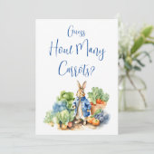 Invitation Devinez combien de carottes panneau (Debout devant)