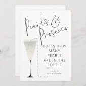 Invitation Devinez combien de perles de poursuites Fête des m (Devant / Derrière)