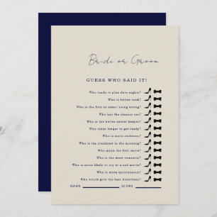 Invitation Devinez De La Marine Qui A Dit Qu'Il Douche Jeu