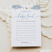 Invitation Devinez la Baby Food Game Card Twinkle Little Star