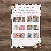 Invitation Devinez la Fête des mariées d'âge Boho Wild Floral