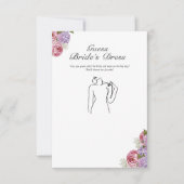 Invitation Devinez la Fête des mariées de robe Jeu floral (Devant)