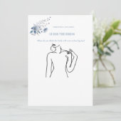 Invitation Devinez la mariée robe mariée jeu de douche nuptia (Debout devant)