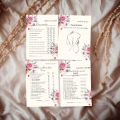 Invitation Devinez la mariée robe mariée jeu de douche nuptia