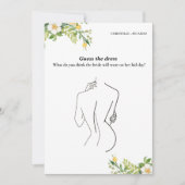 Invitation Devinez la mariée robe mariée jeu de douche nuptia (Devant)