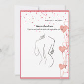 Invitation Devinez la mariée robe mariée jeu de douche nuptia (Devant)