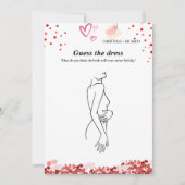 Invitation Devinez la mariée robe mariée jeu de douche nuptia (Devant)