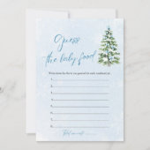 Invitation Devinez la Nourriture pour Bébé à la Fête de Noël  (Devant)