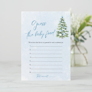 Invitation Devinez la Nourriture pour Bébé à la Fête de Noël