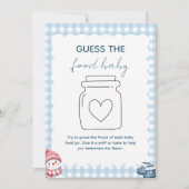 Invitation Devinez la Nourriture pour Bébé Jeu de Baby Shower (Devant)
