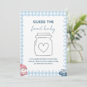 Invitation Devinez la Nourriture pour Bébé Jeu de Baby Shower (Debout devant)
