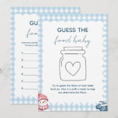 Invitation Devinez la Nourriture pour Bébé Jeu de Baby Shower (Devant / Derrière)