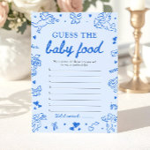 Invitation Devinez la Nourriture pour Bébé Shower Bébé au Sty